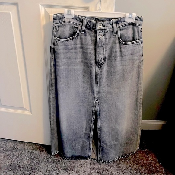 Rag & Bone “Broken In” Marlowe‎ denim high rise skirt 29 New - Picture 3 of 8